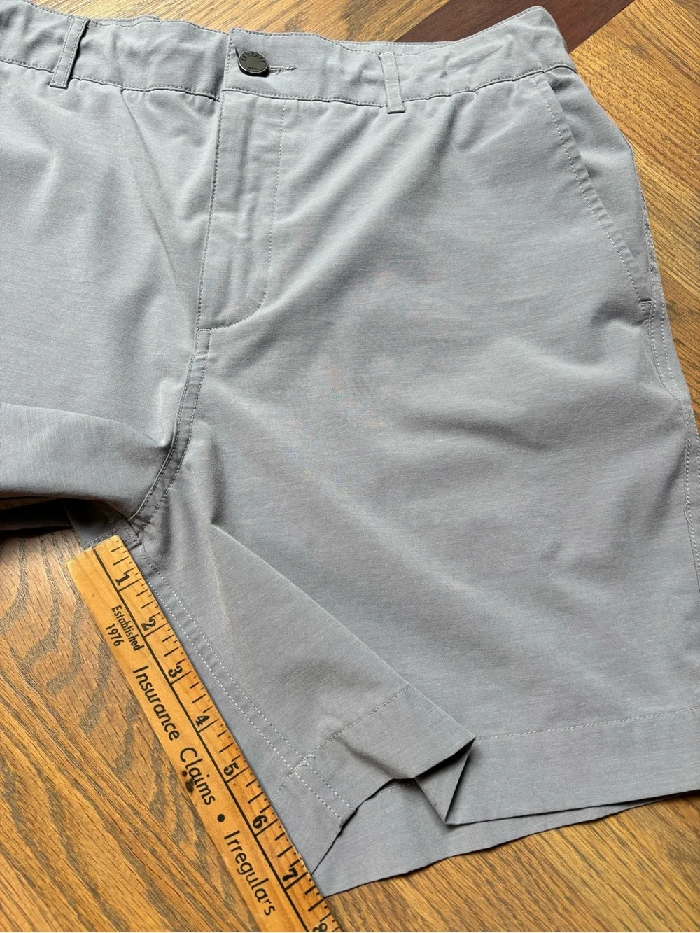 Faherty All Day Shorts Gray Performance Stretch Chino Shorts Men’s Size 32